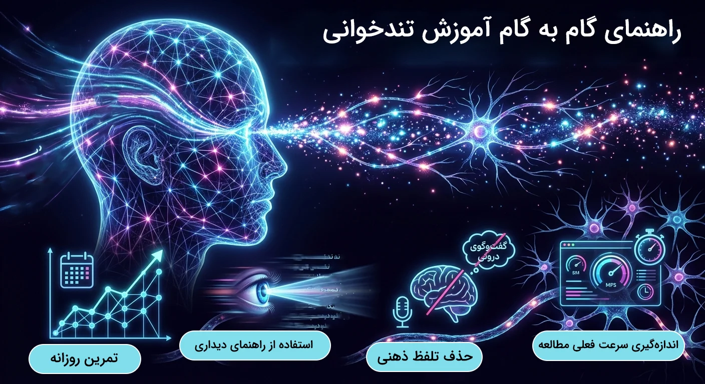 اینفوگرافیک آموزش تندخوانی